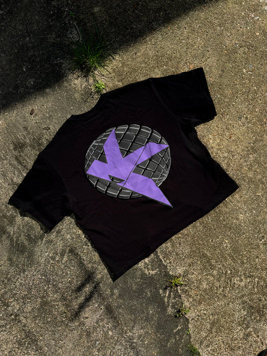 KAPRA KNIGHT TEE - BLK/PRPL